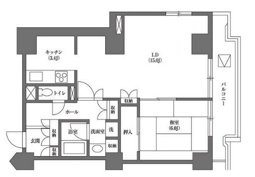 文京グリーンコートビュータワー本駒込の間取り