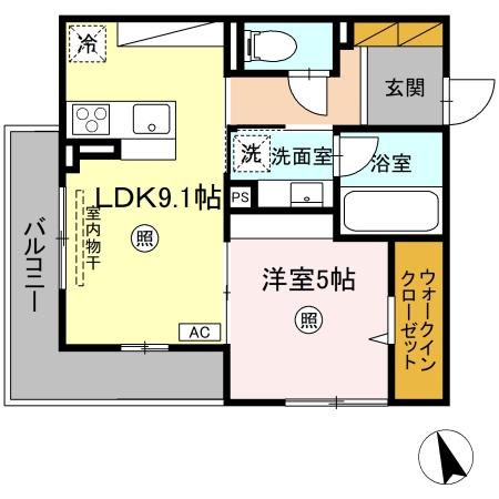 レーヴ・ウェル葉山の間取り