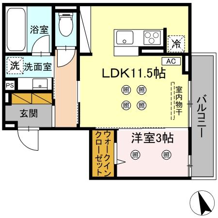 レーヴ・ウェル葉山の間取り