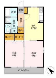 プランドール白羽の間取り