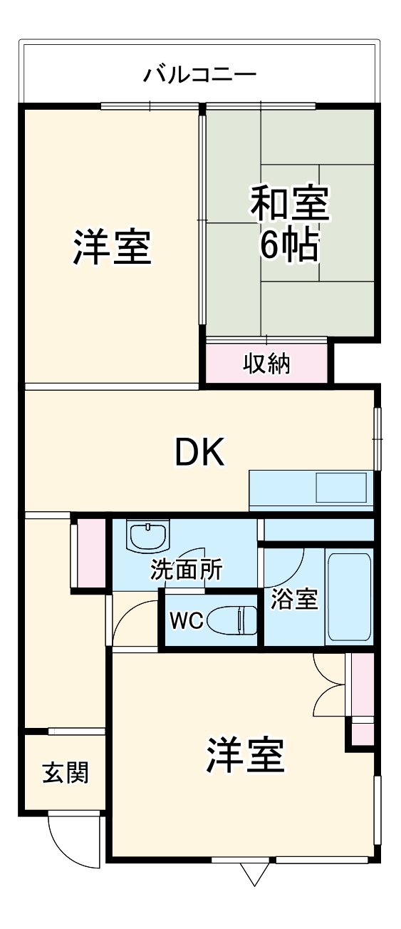 カンノインビルの間取り