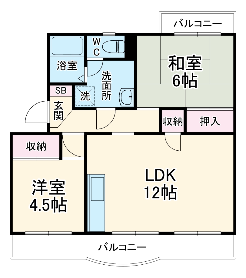 2/2 間取