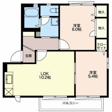 サンクレセール岡部の間取り