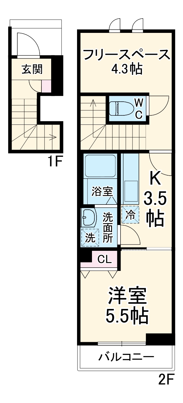 リヴェール瑞穂の間取り