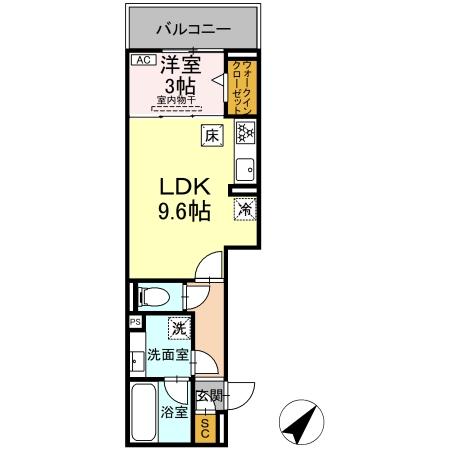 ルサンティエ本郷Ⅱの間取り