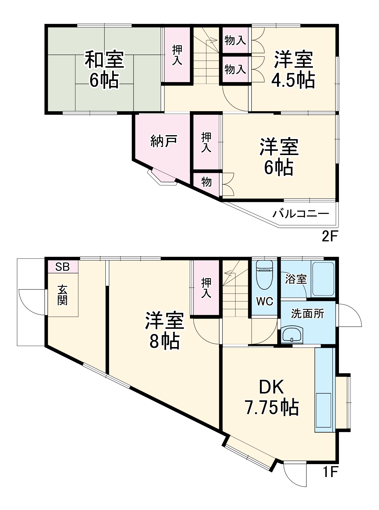 豊春上蛭田戸建ての間取り