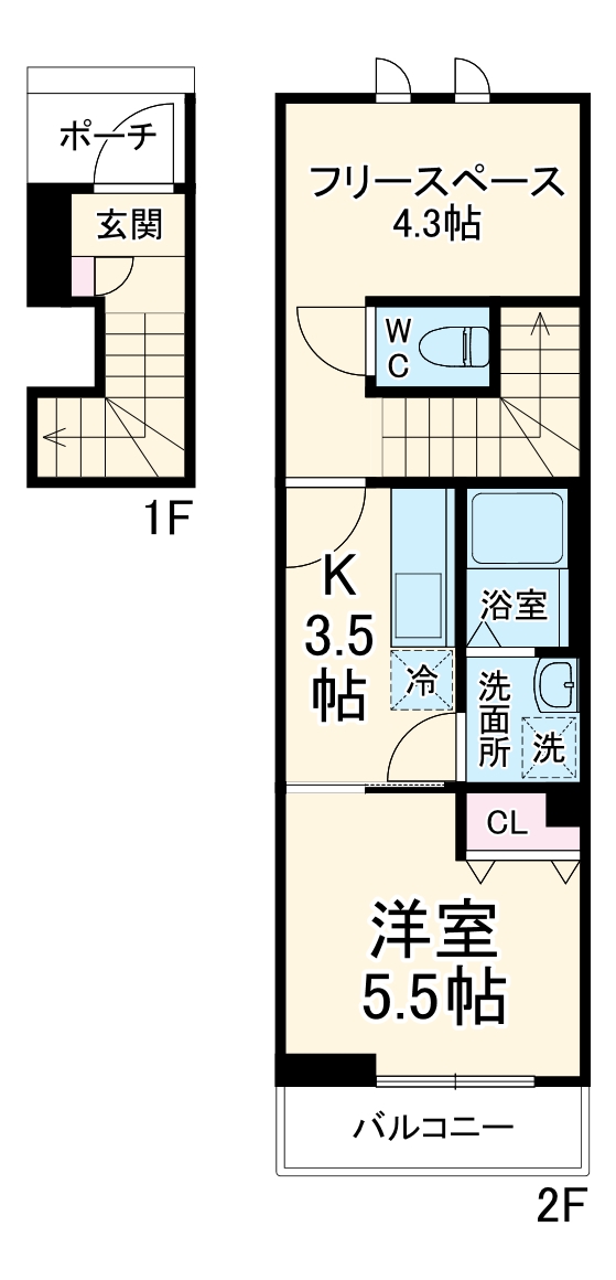 リヴェール瑞穂の間取り