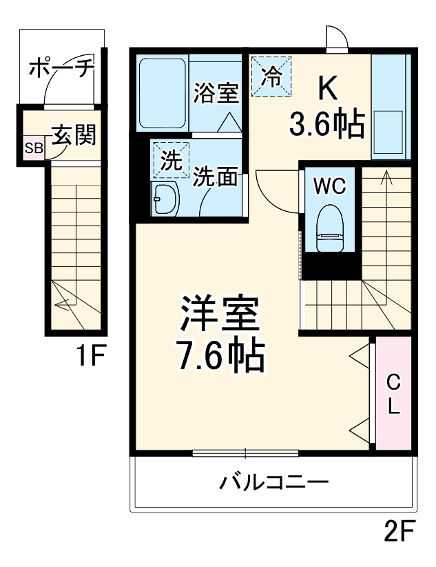 リヴェール瑞穂の間取り