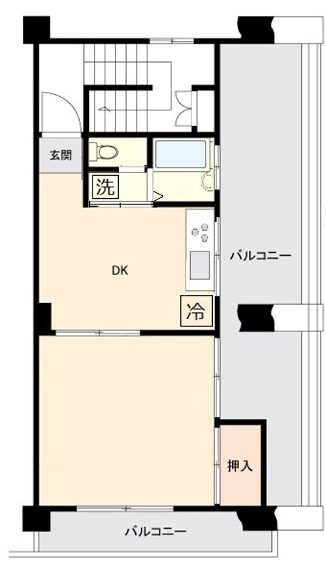 大洋北町マンションの間取り