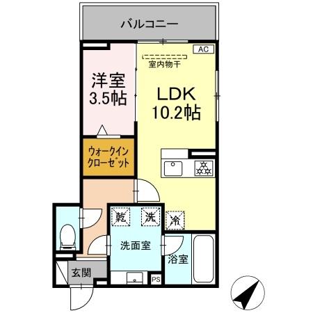 ルサンティエ本郷Ⅱの間取り