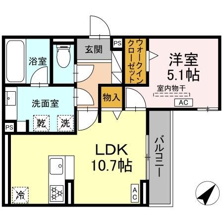 ルサンティエ本郷Ⅱの間取り