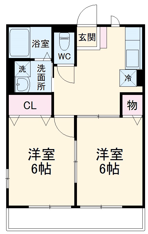 クレセント流山の間取り