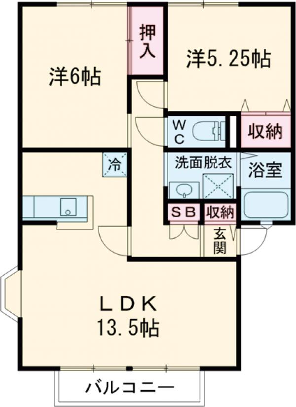 サンビレッジ光の岡 Cの間取り