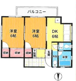 徳光アパートの間取り