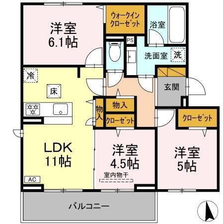 1/11 間取
