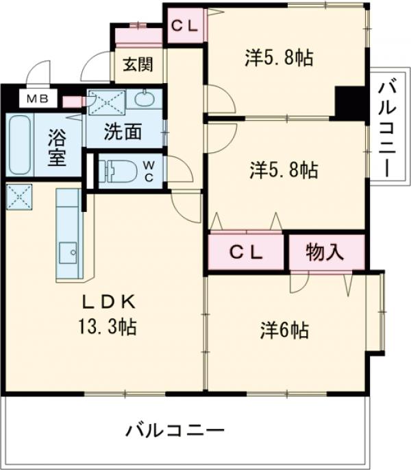 フレンズⅡの間取り