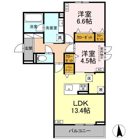 サザンガーデンやまはの間取り