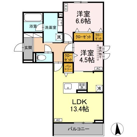 サザンガーデンやまはの間取り