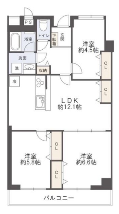 南浦和アーバンライフの間取り