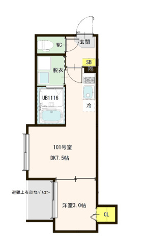 堀切の完工年月（2026年8月）築の賃貸アパートの間取り