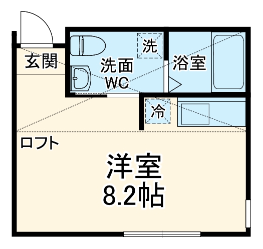 NEST冷泉町の間取り
