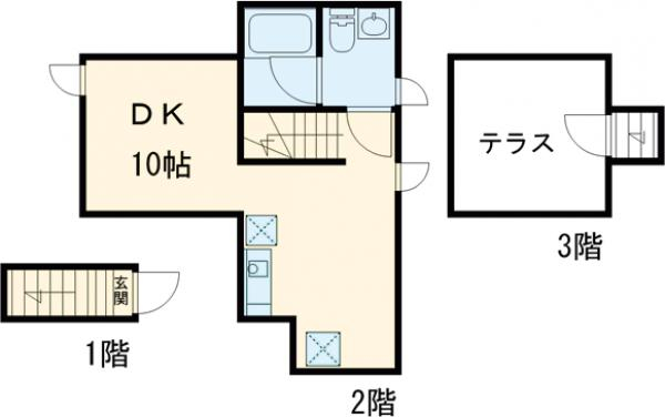 ニシオギソウ・07号室の間取り