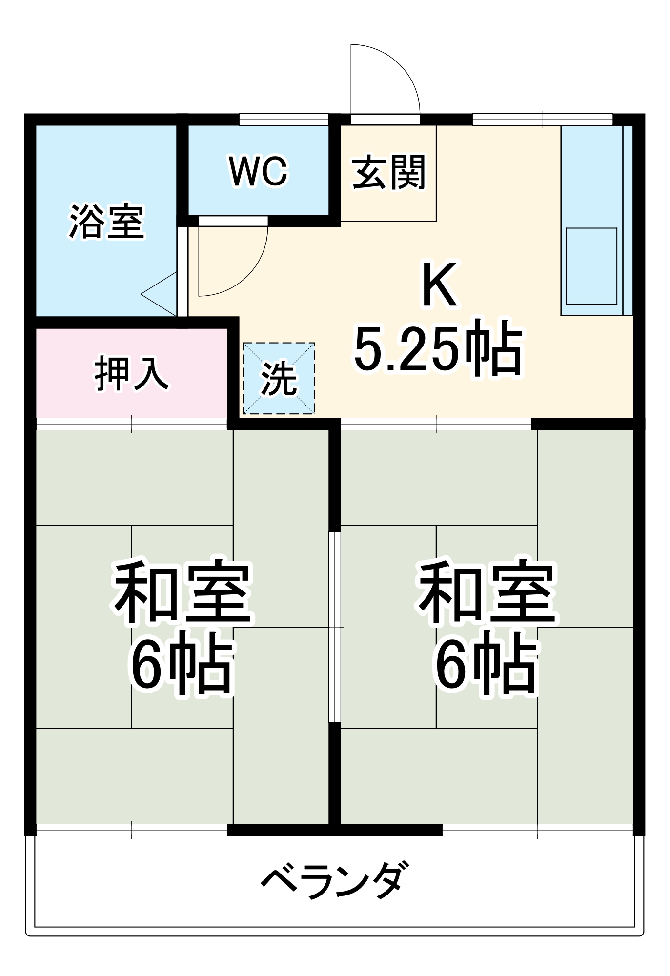 杉浦ハイツの間取り