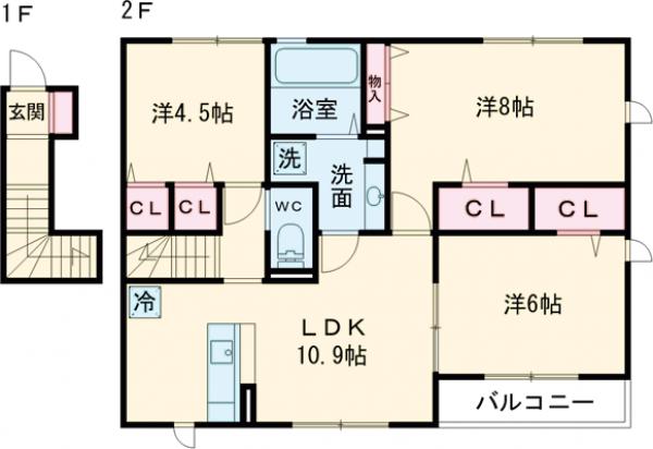 ヴィラリッチヒルの間取り