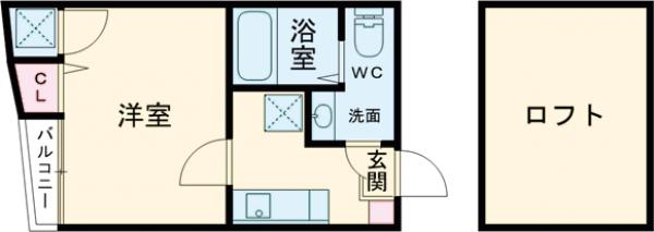 コンフォートベネフィス高宮4の間取り