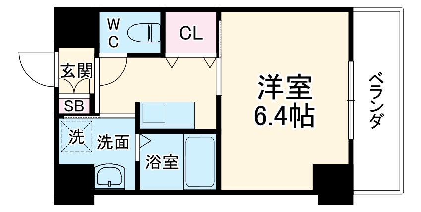 クレビオス難波EASTの間取り