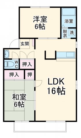 LUMiNA扶桑Aの間取り