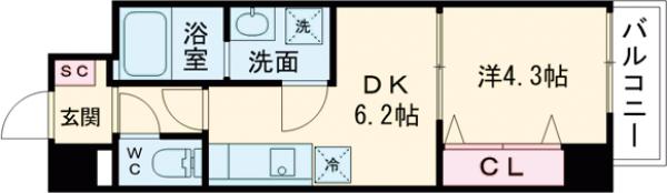 ルネフラッツ新小岩の間取り