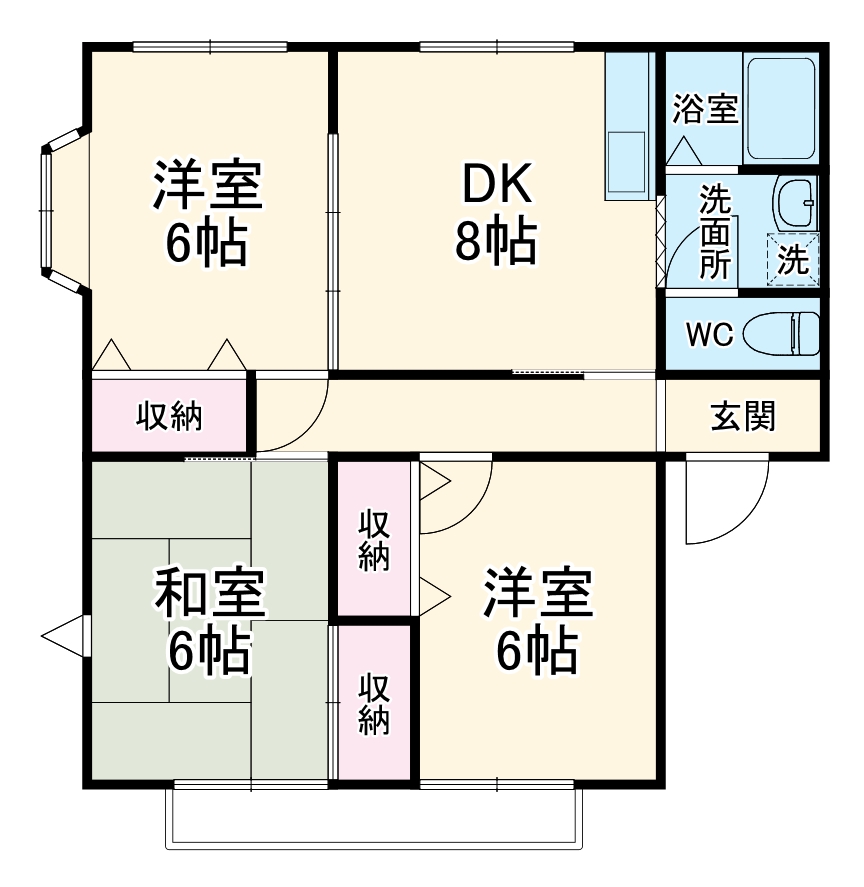 ユーロアベニュー四街道の間取り
