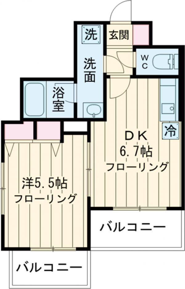 グランドール豪徳寺Ⅱの間取り