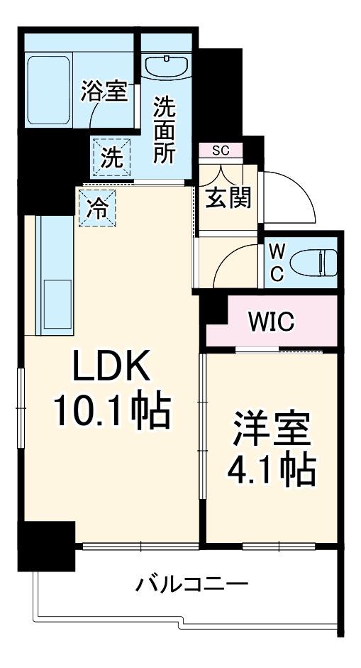 イエリ川崎の間取り
