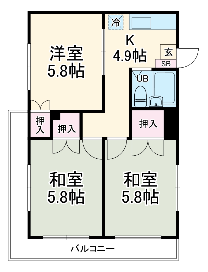 スカイヒルズ相模原の間取り