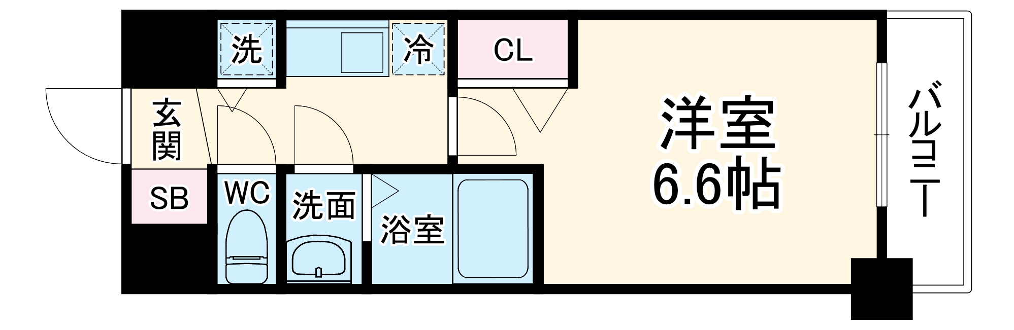 プレサンス名古屋STATIONフレアの間取り