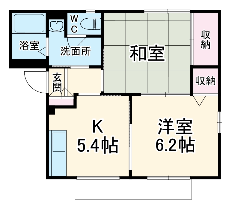 グリーンハイツ仲ノ町Aの間取り