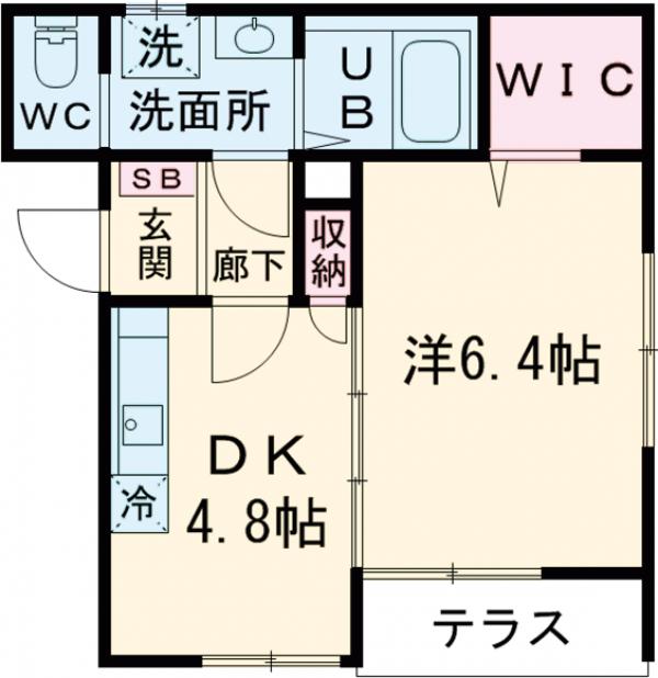 新宿の完工年月(2026年10月)築の賃貸アパートの間取り