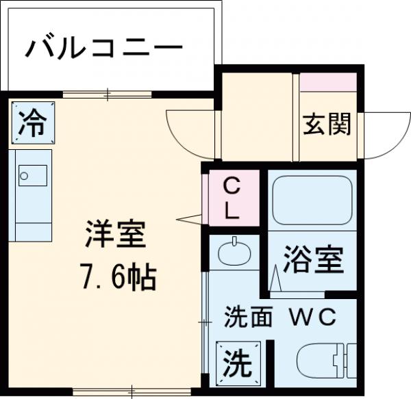 新宿の完工年月(2026年10月)築の賃貸アパートの間取り