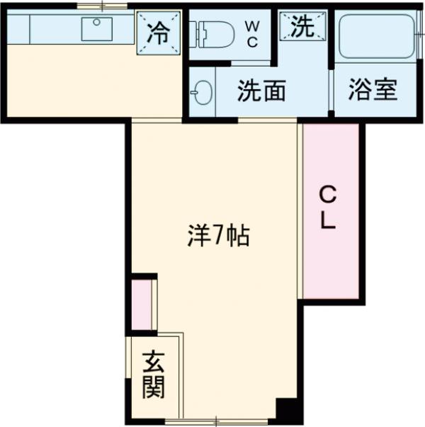 江戸川の完工年月(1997年10月)築の賃貸マンションの間取り