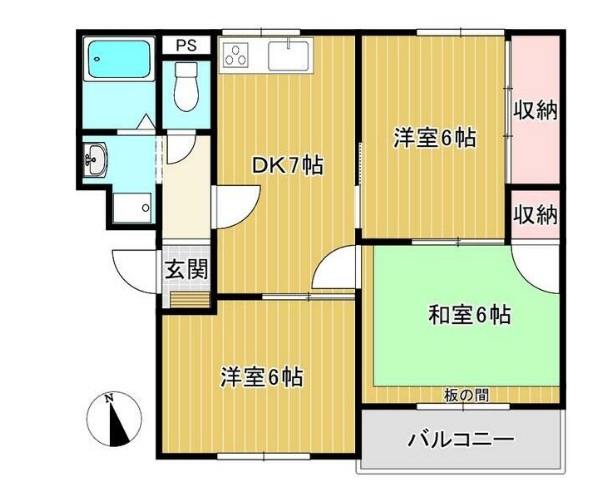 メゾンルミエールCの間取り