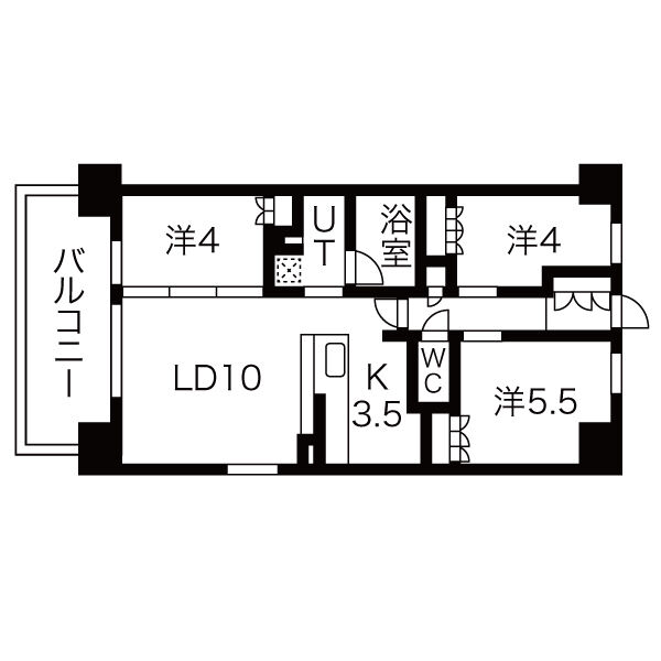 アーバンパーク淡路の間取り