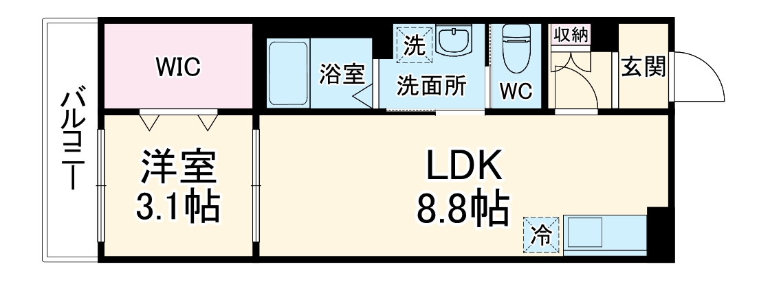 レアリゼ松戸の間取り