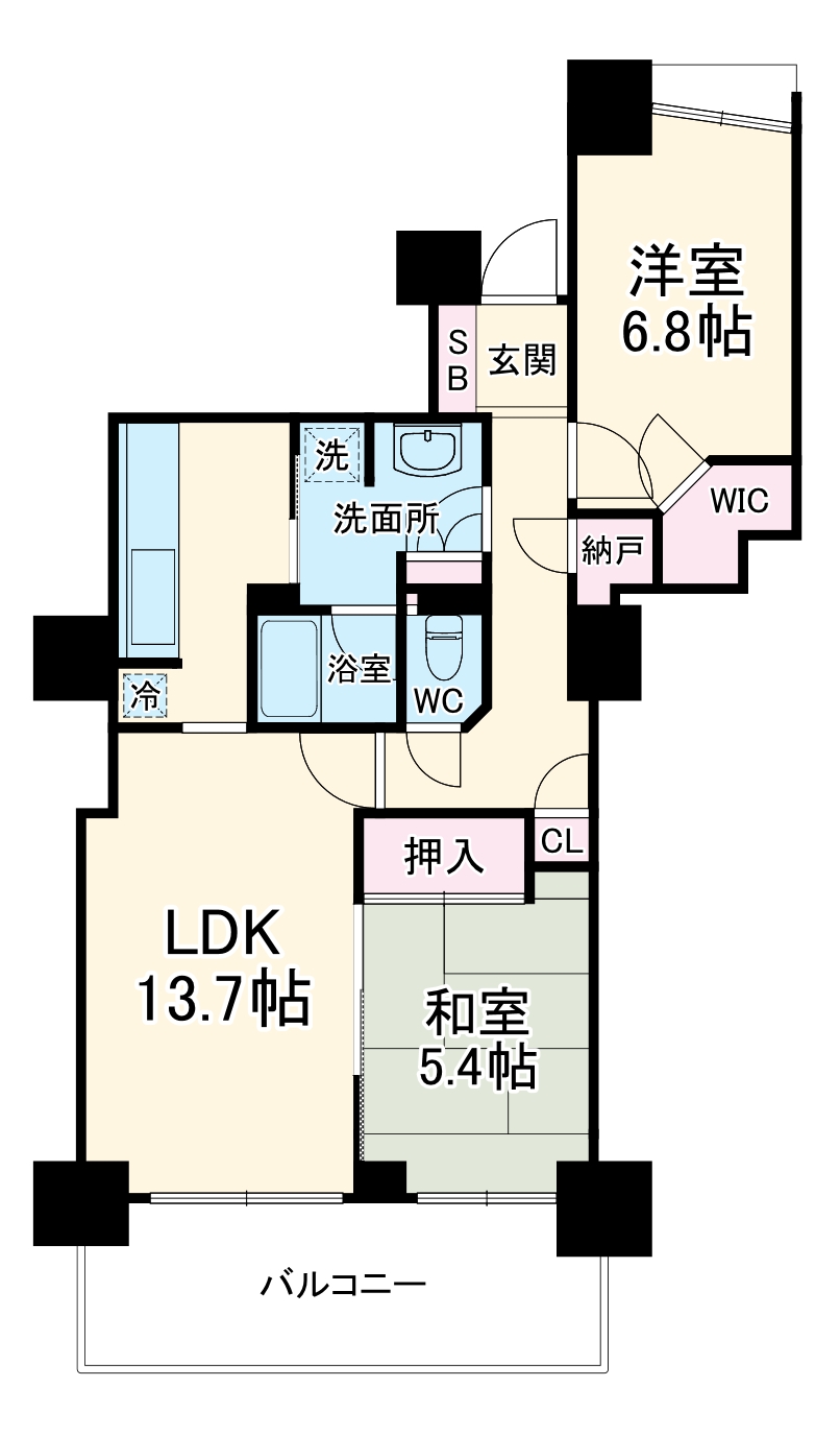 パークシティ大宮セントラルタワーの間取り