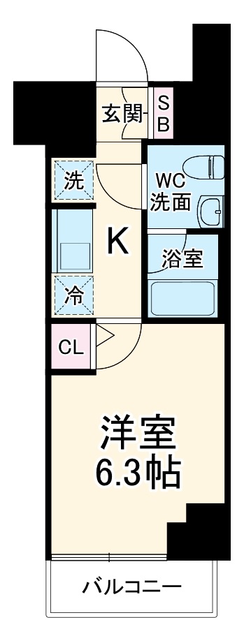 クレストタップ新横浜の間取り