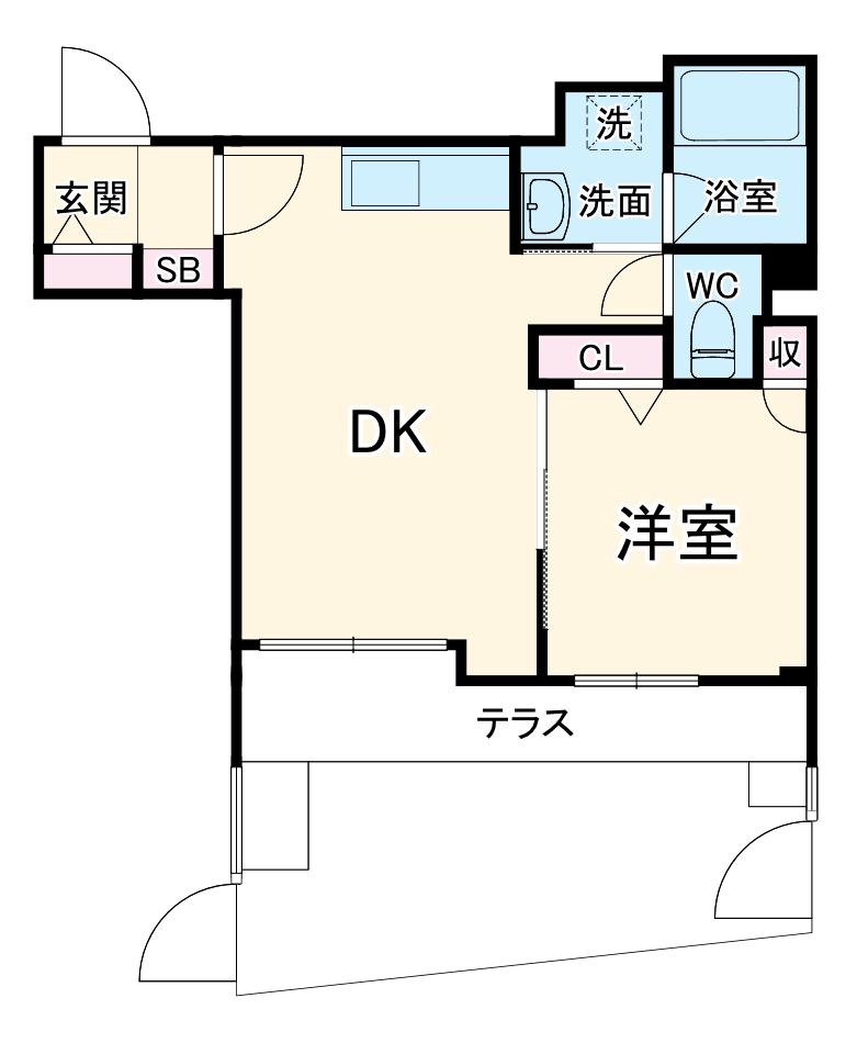 アートハビオ稲田堤の間取り