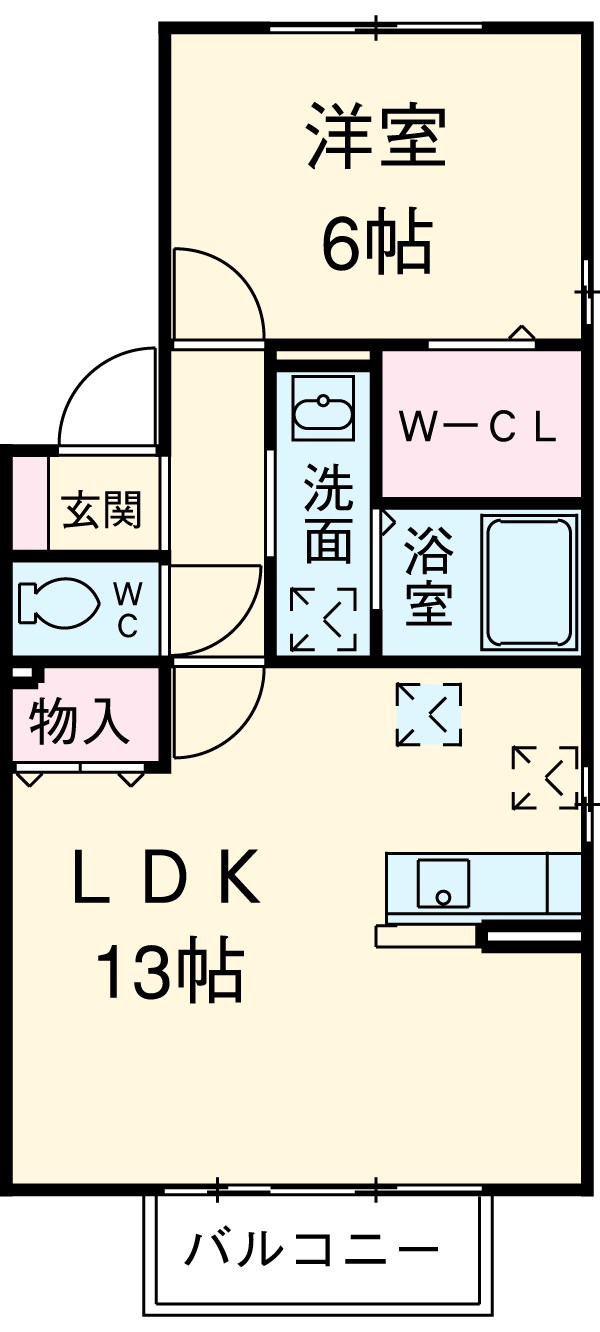 プリズムコート セントの間取り