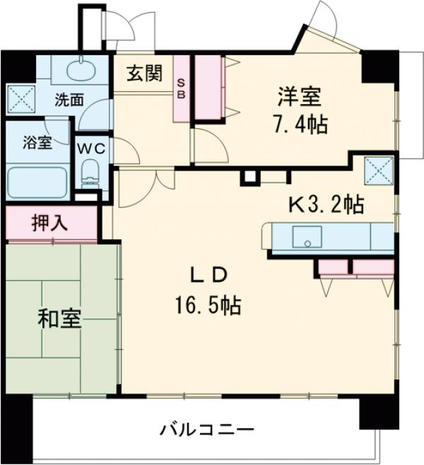 ライオンズガーデン武蔵砂川の間取り