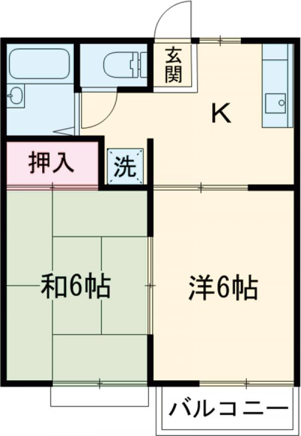 グレースコートA棟の間取り